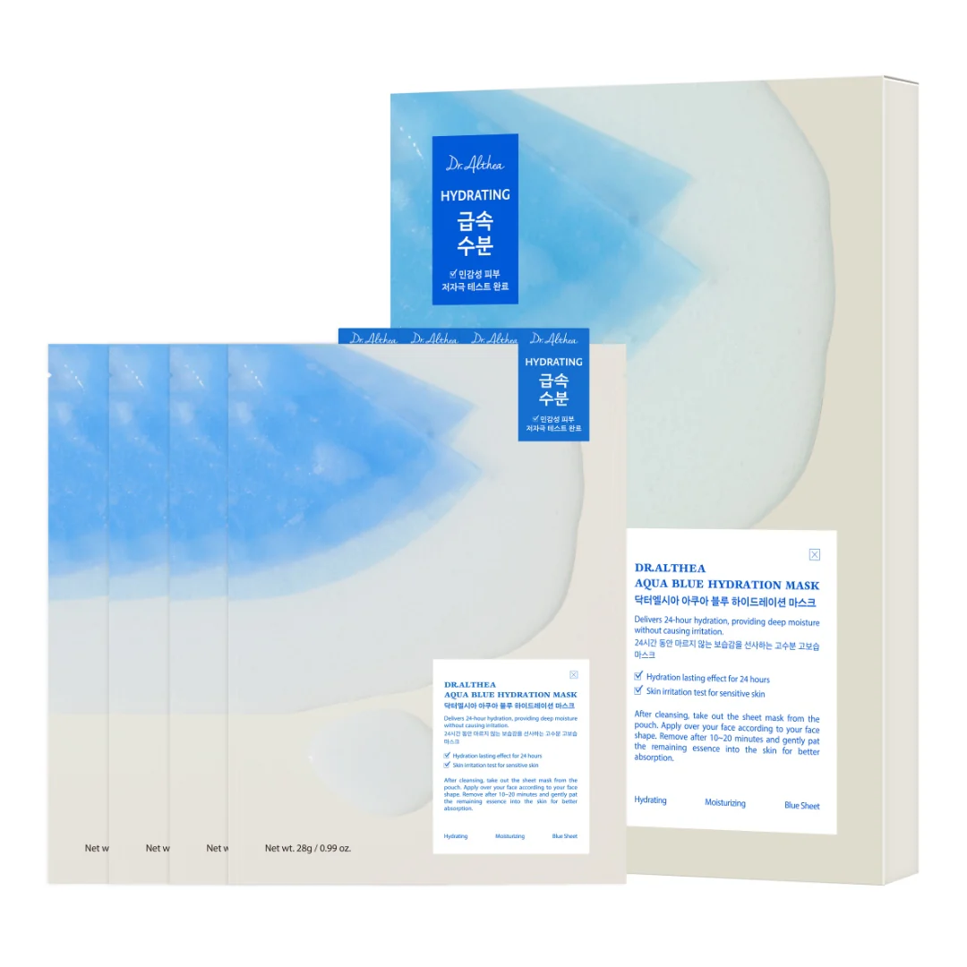 Aqua Blue Hydration Mask (Pack of 4)