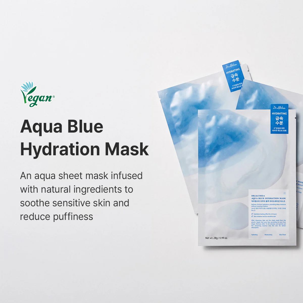 Aqua Blue Hydration Mask (Pack of 4) - Image 2