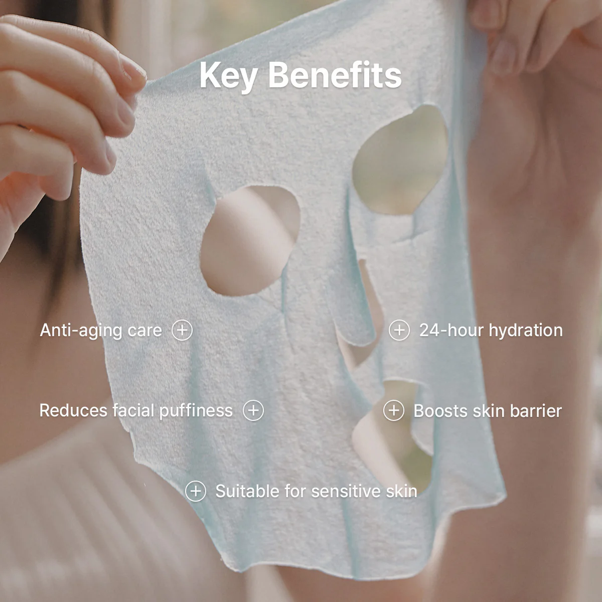 Aqua Blue Hydration Mask (Pack of 4) - Image 4