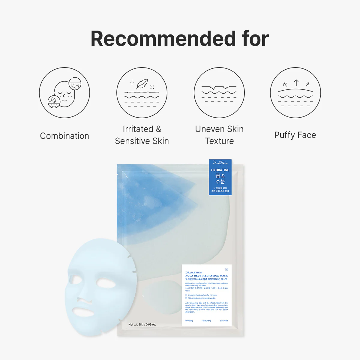 Aqua Blue Hydration Mask (Pack of 4) - Image 8
